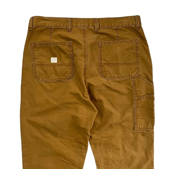 Old Navy Mens Workwear Carpenter Straight Leg Chino Pants Bourbon Tan 32 x 30 - Picture 3 of 15